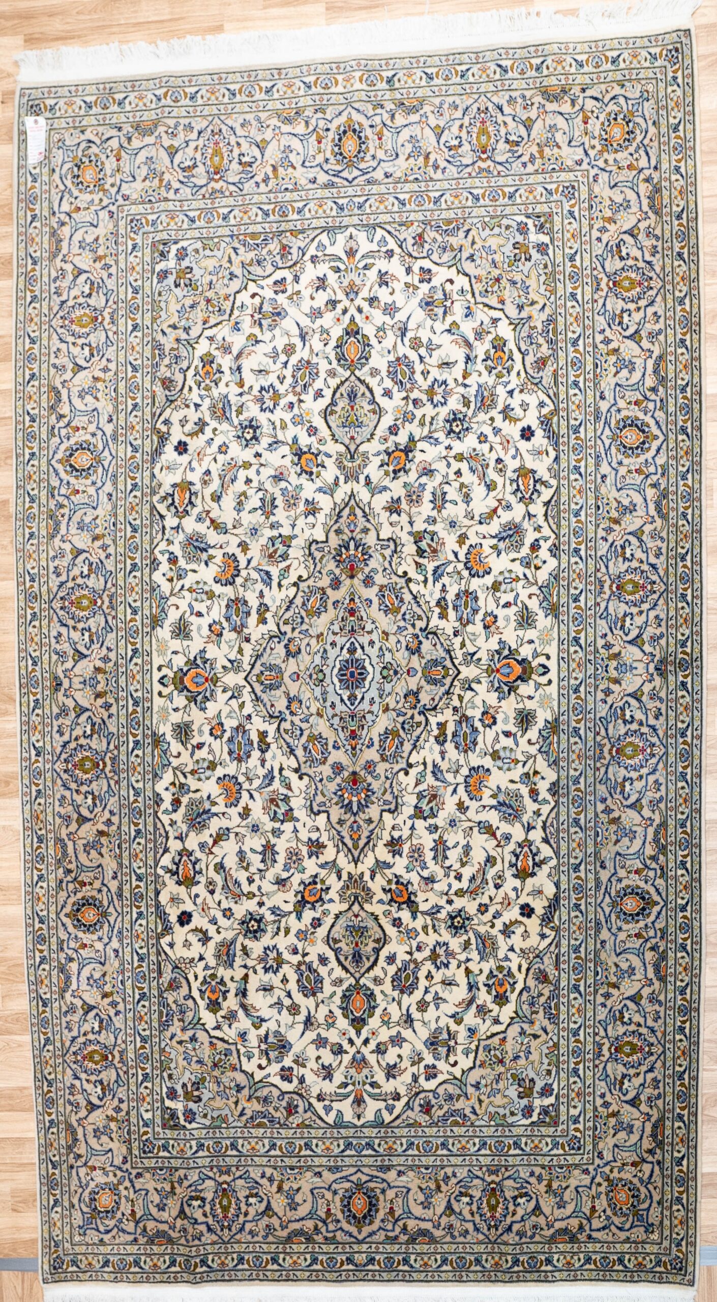 Kashan Wool Rug 6.8×9.6