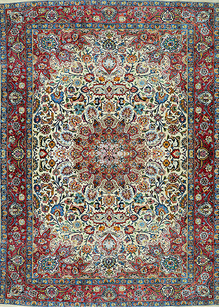 Antique Persian Saber 1200 Knots 6.4′ x 4.2′