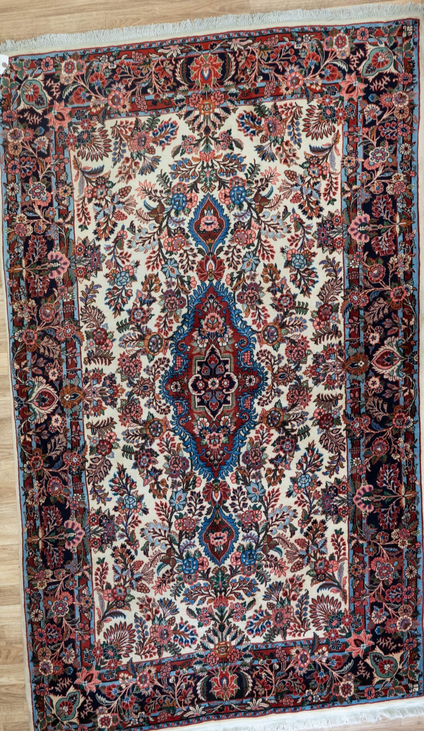 Sarouk Kurk Wool Rug 4.7’x6.10′