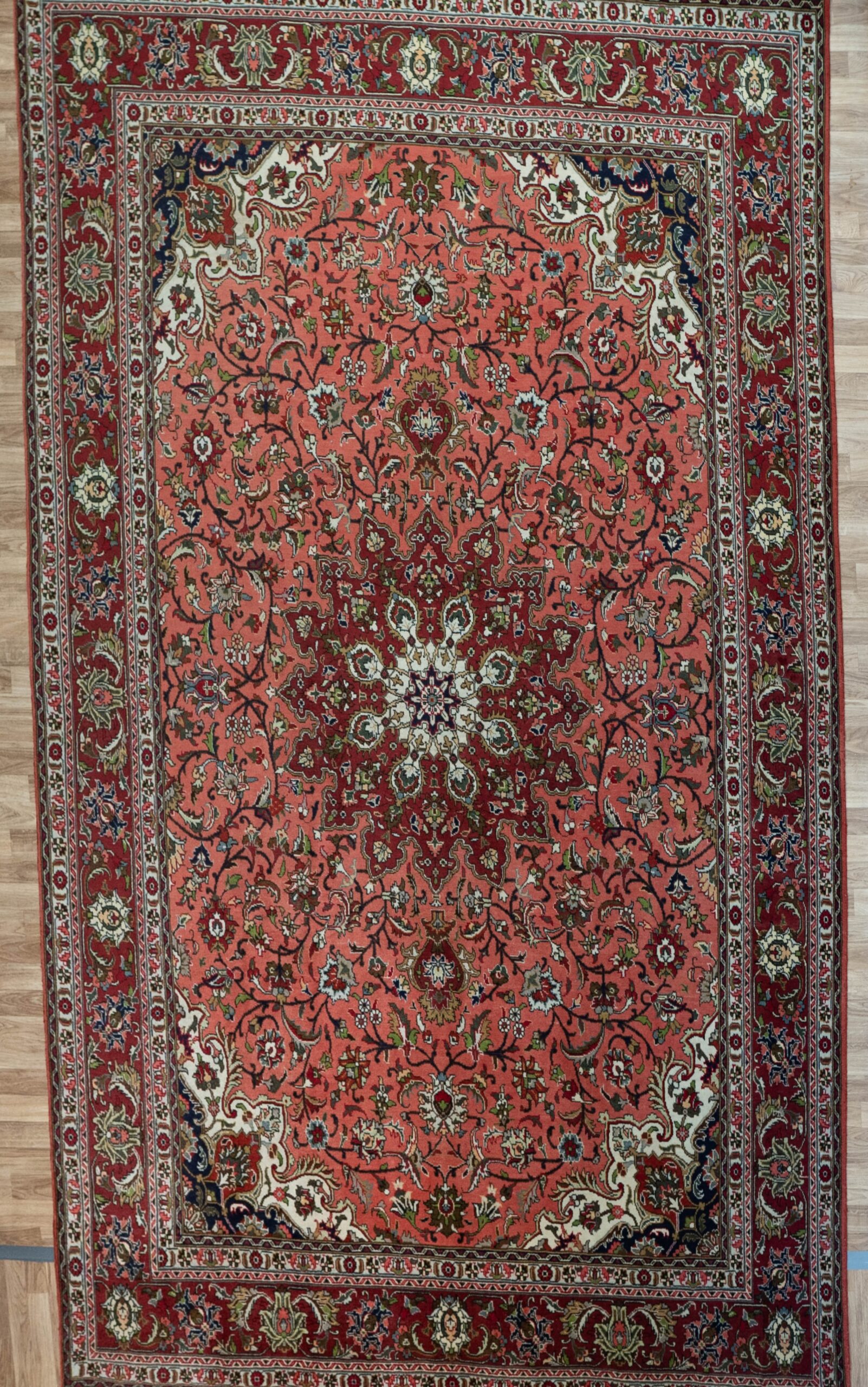Tabriz Wool Silk Rug 8.4’x11.5′