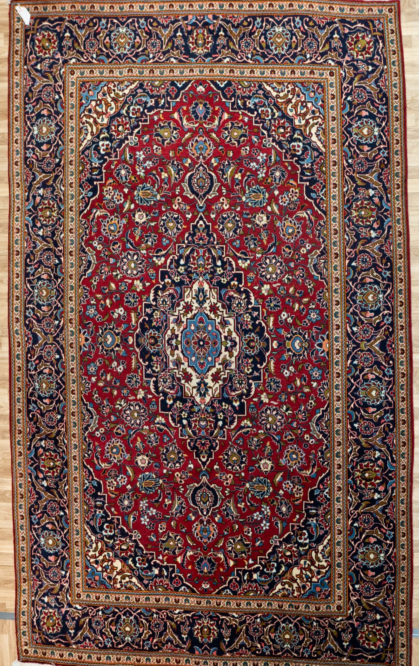 Kashan Wool Rug 8.4’x11.5′
