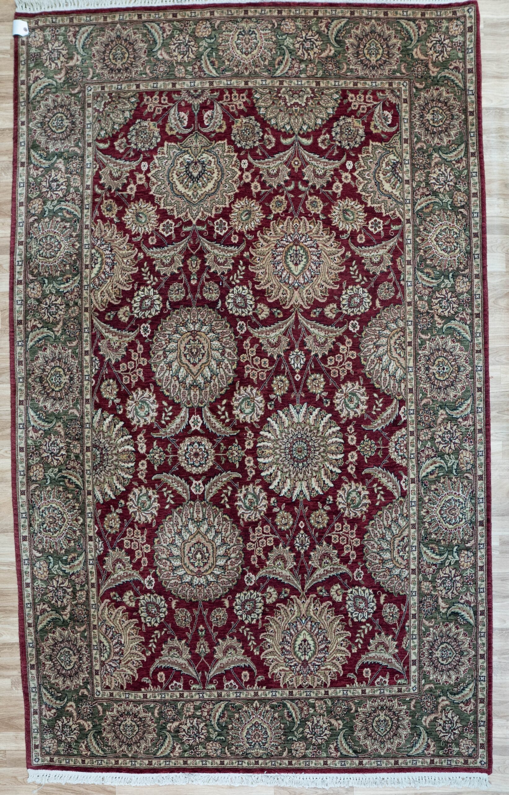 Kashan Wool Rug 6’x9′