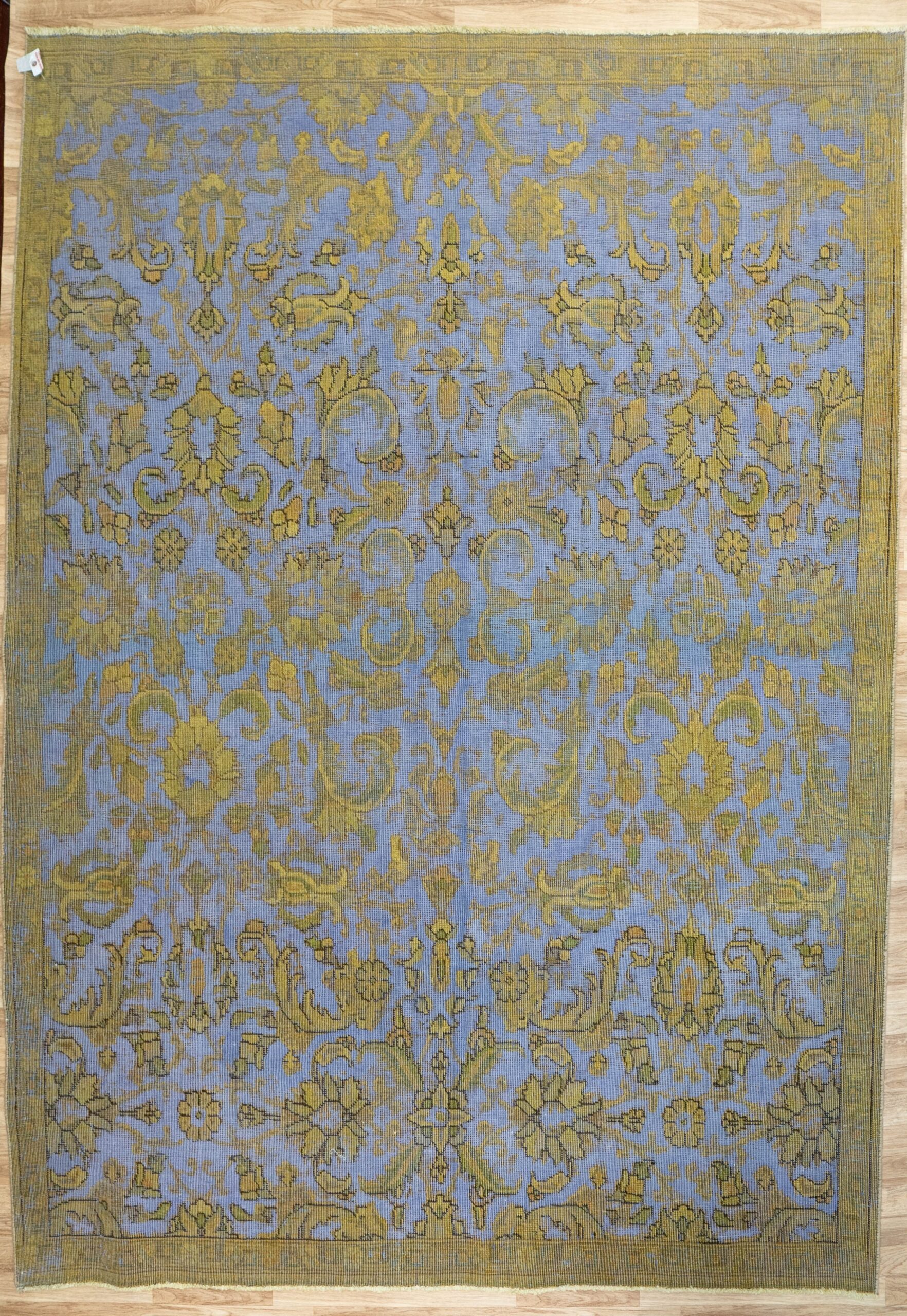 Overdyed Tabriz Wool Rug 7.4’x9′