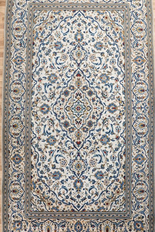 Kashan Kurk Wool Rug 6.6’x9.8′