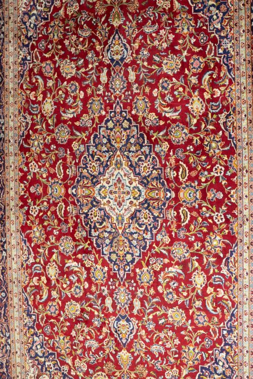 Kashan Wool Rug 9.9×13.9