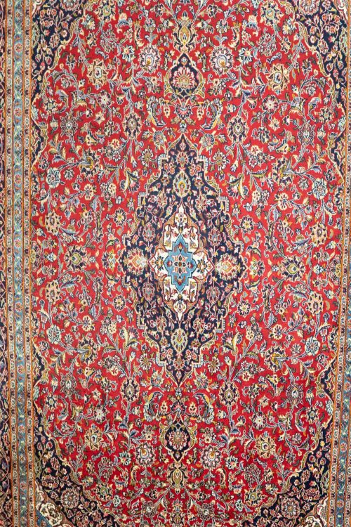 Kashan Wool Rug 9.8×12.8