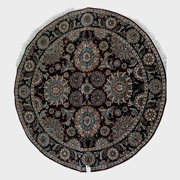 Kashan Wool rug 5'x5'