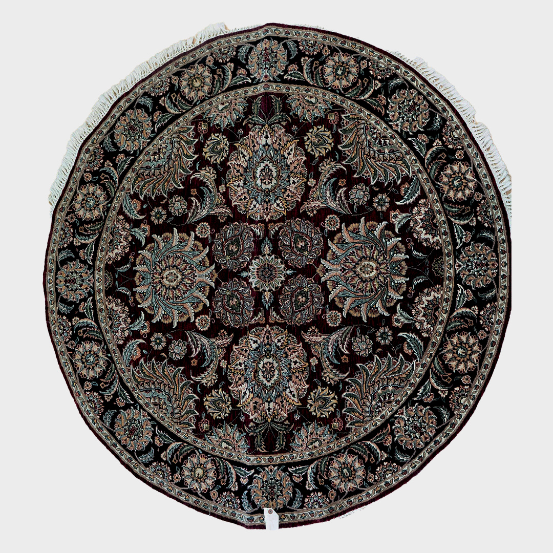 Kashan Wool rug 5'x5'