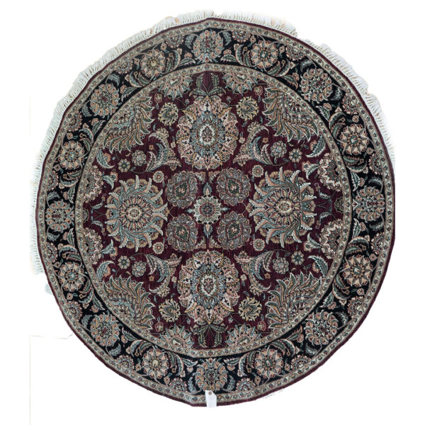 Kashan Wool rug 5'x5'