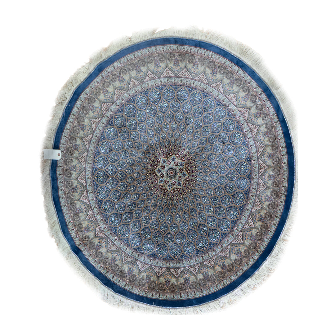 Qum Design Silk Rug 5'x5'