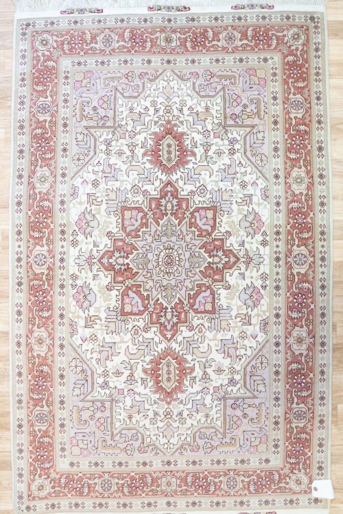 Tabriz Wool Silk Rug 3’x5′