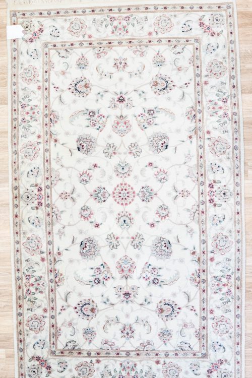 Kashan Wool Silk Rug 3’x5′