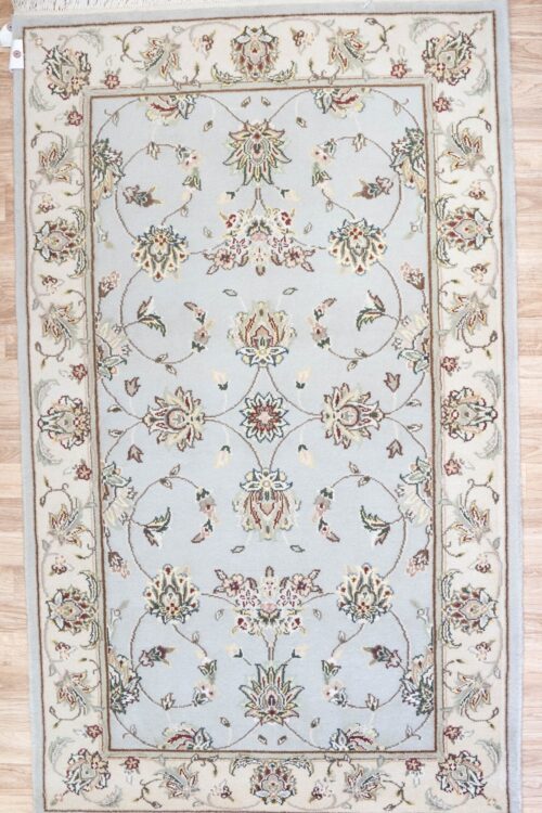 Tabriz Wool Silk rug 3’x5′