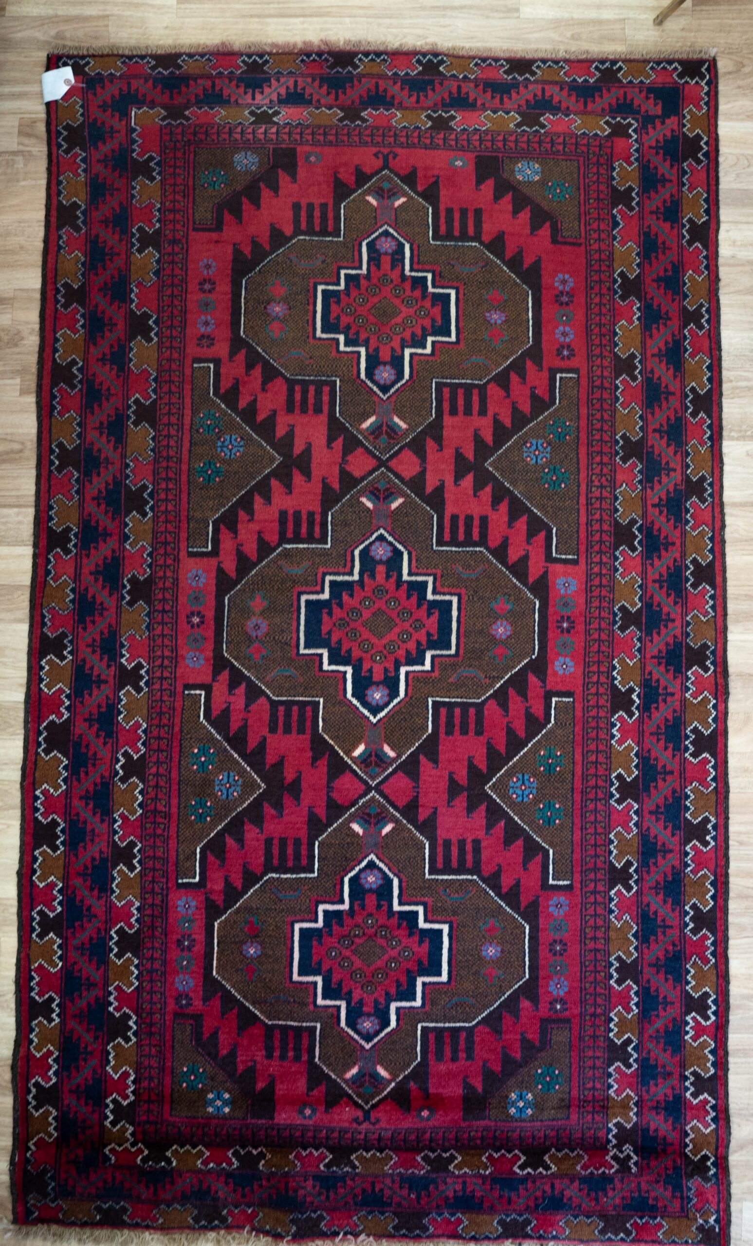 Baluch Wool Pile Rug 3.9’x6.8′