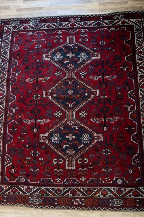 Qashqai Wool Rug 5.5’x6.6′