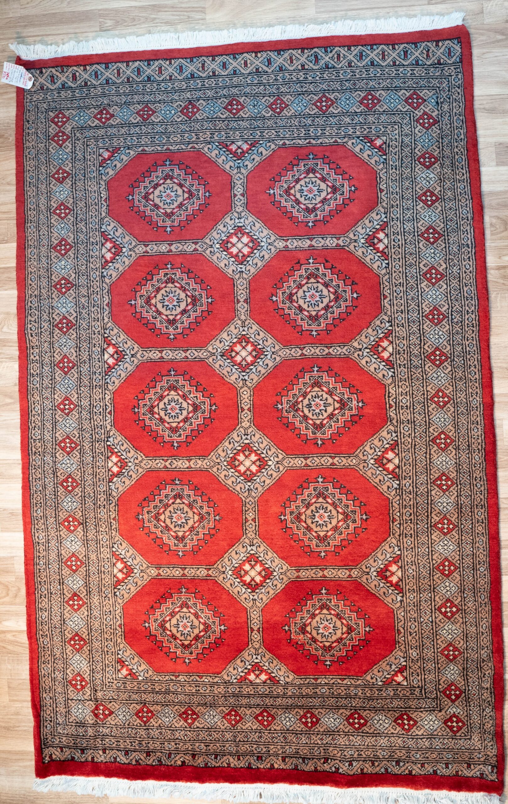 Bokhara Wool Pile Rug 4.1’x6.6′