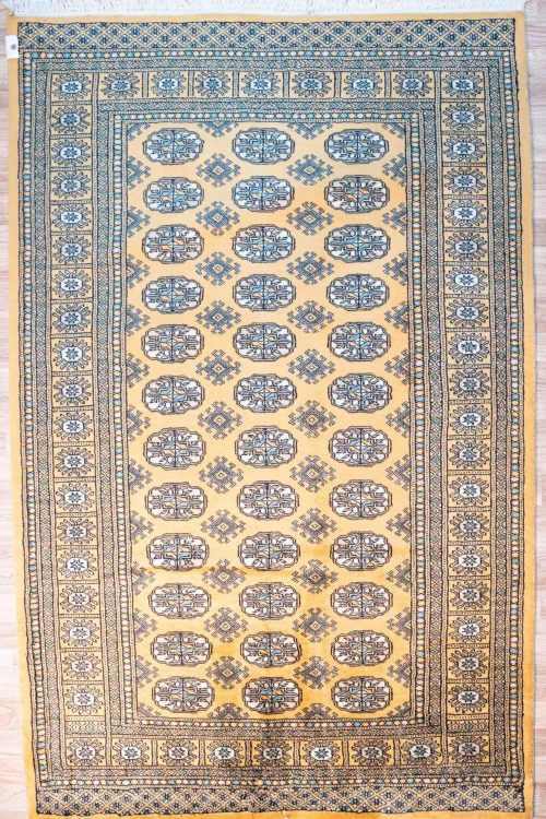 Bokhara Wool Pile Rug 4.1’x6.2′