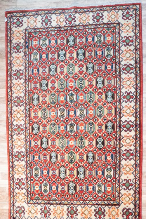 Kazak Wool Pile Rug 3.10’x6′