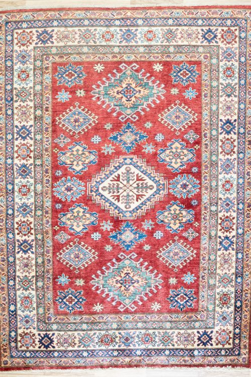 Kazak Wool Rug 5’x6.6′
