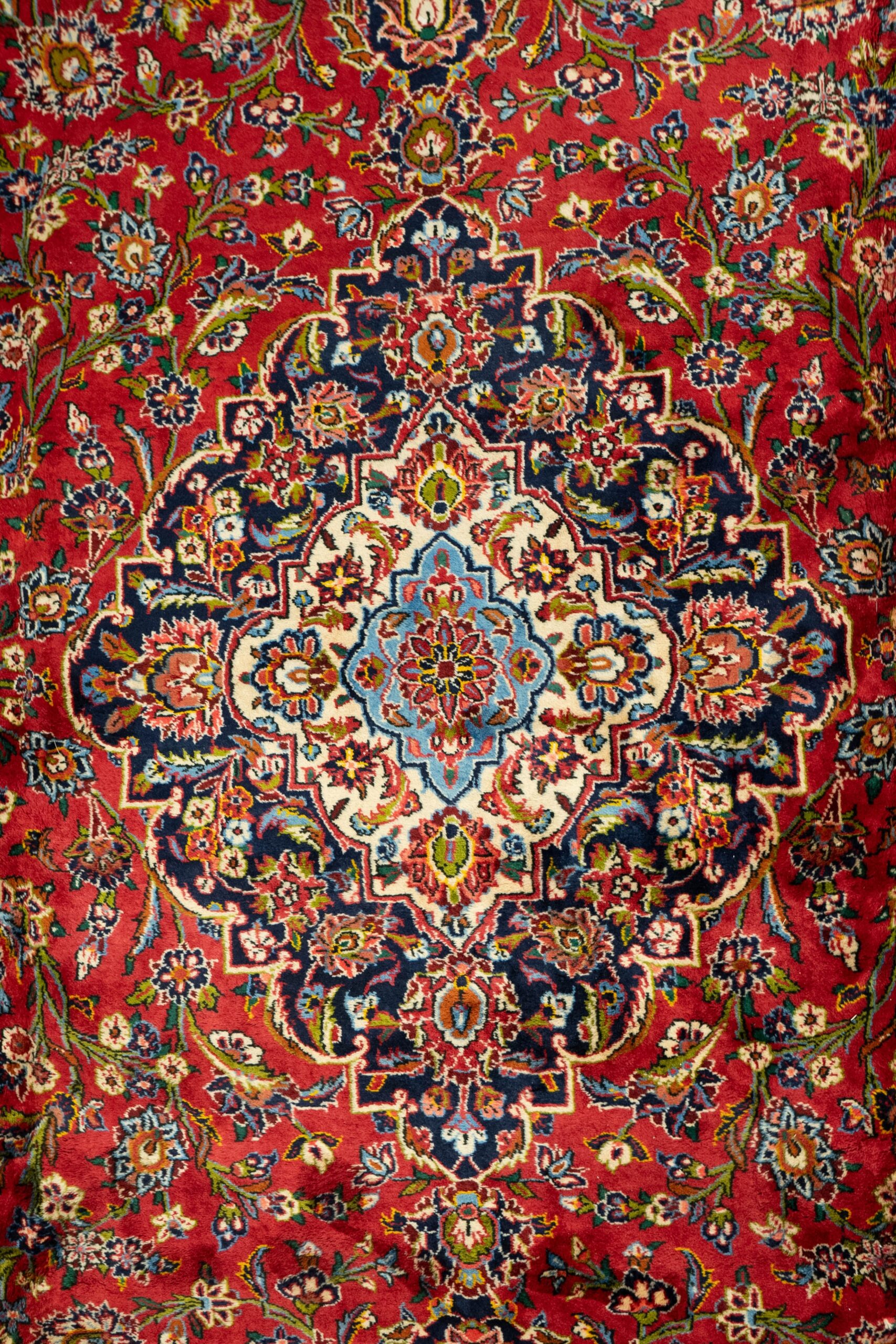 Kashan Wool Rug 16.8×11.0