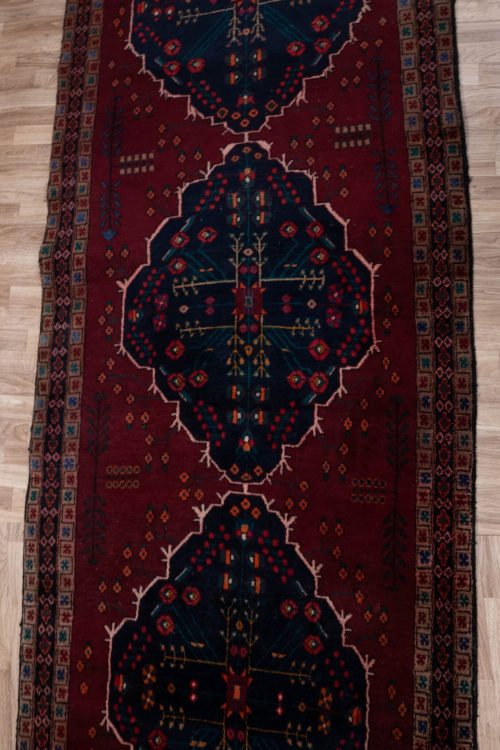 Isfahan Wool Rug13.0x3.8