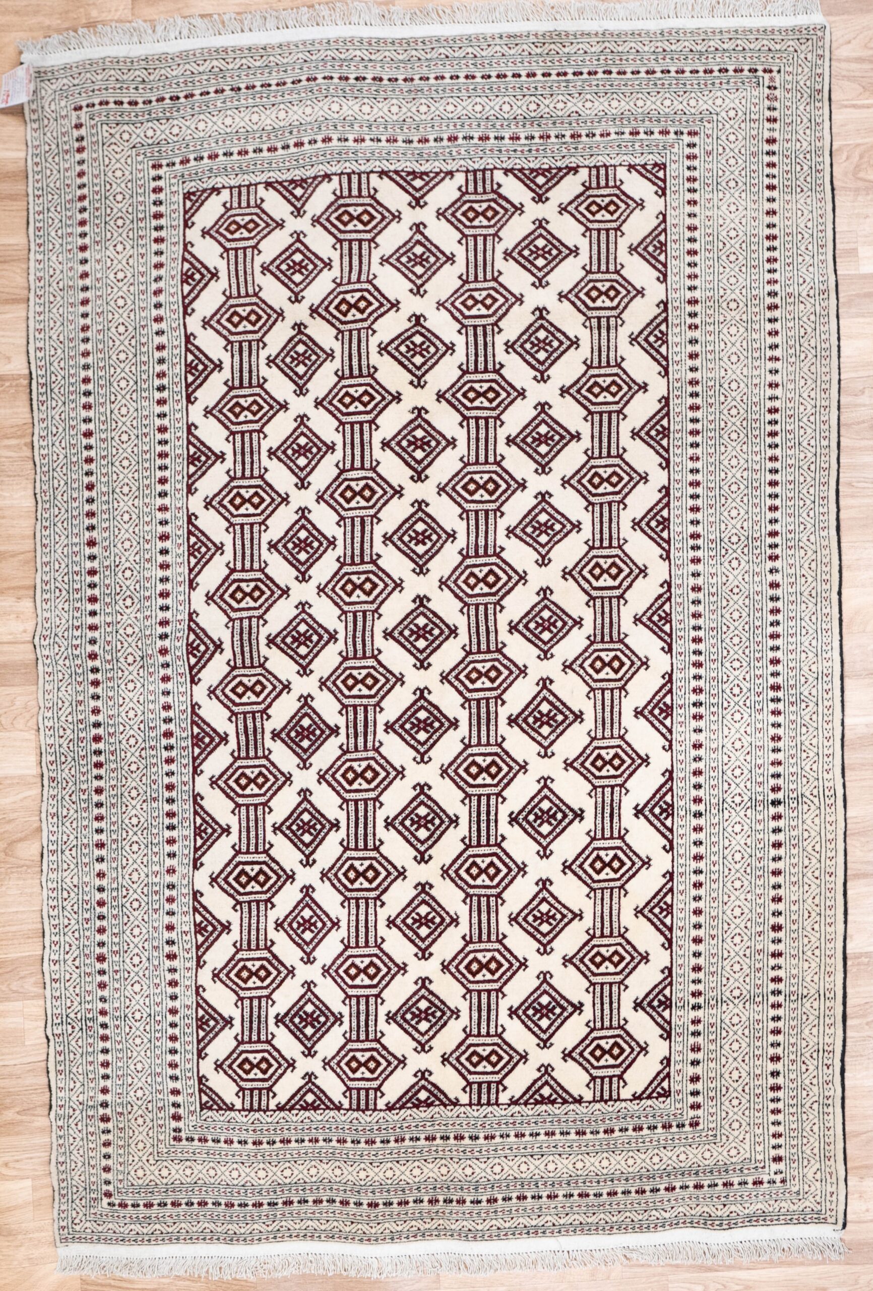 Turkmen Wool Rug 4.0×6.0