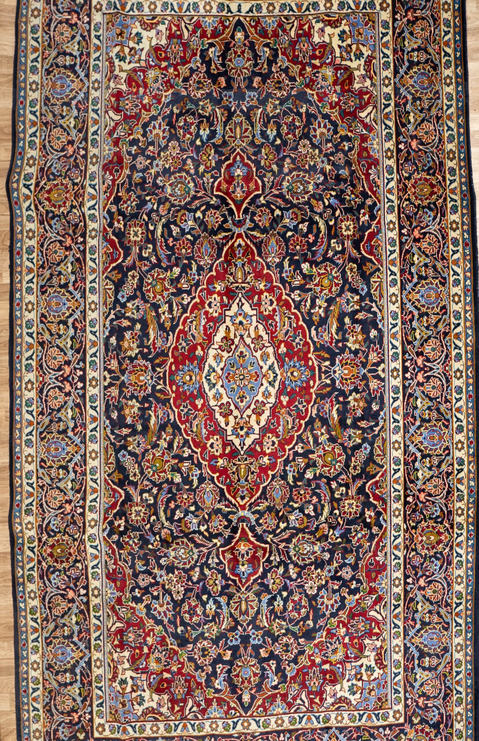 Kashan Wool Rug 11.0×8.0