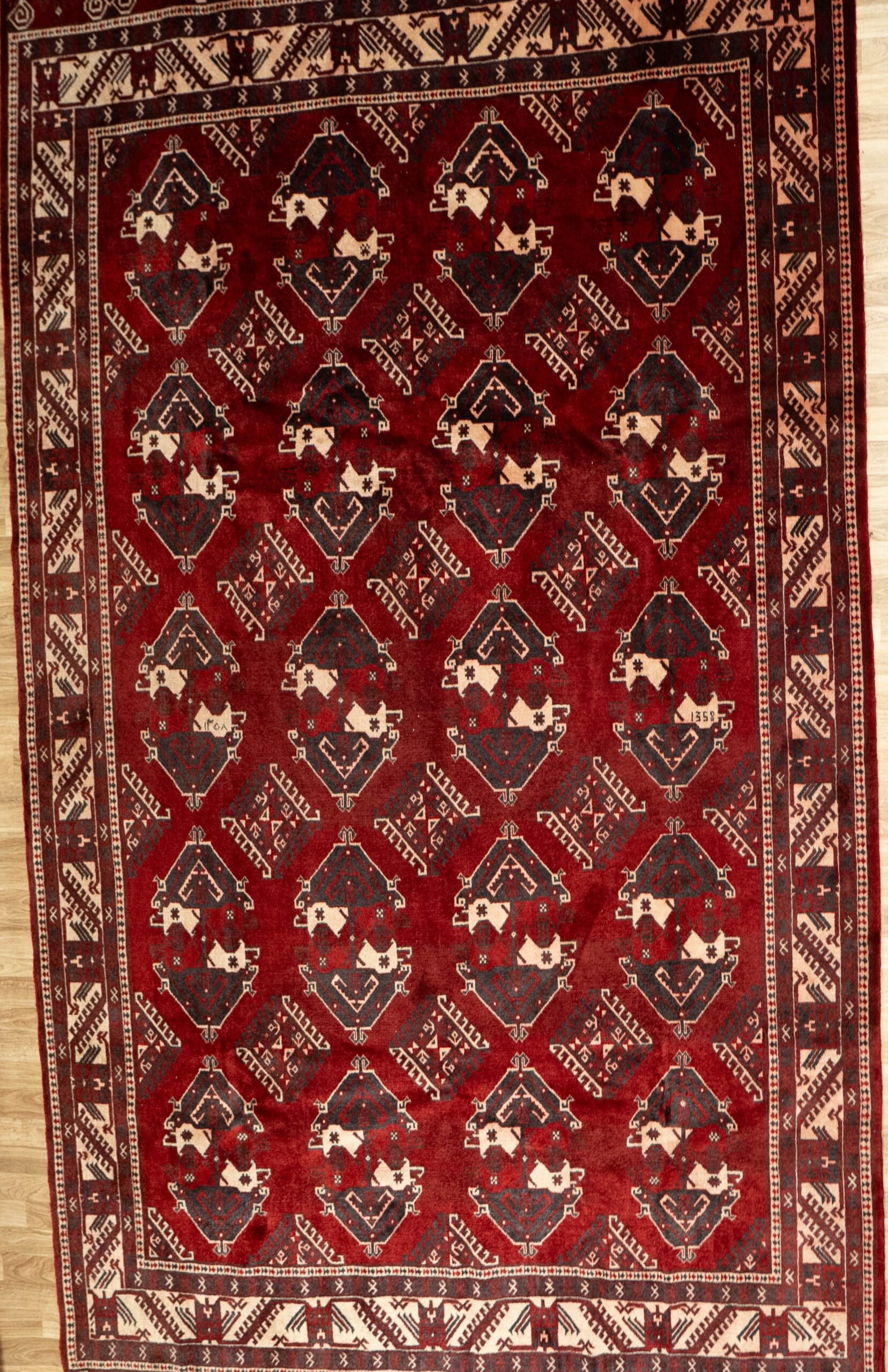 Turkmen Wool Rug 11.8×7.10