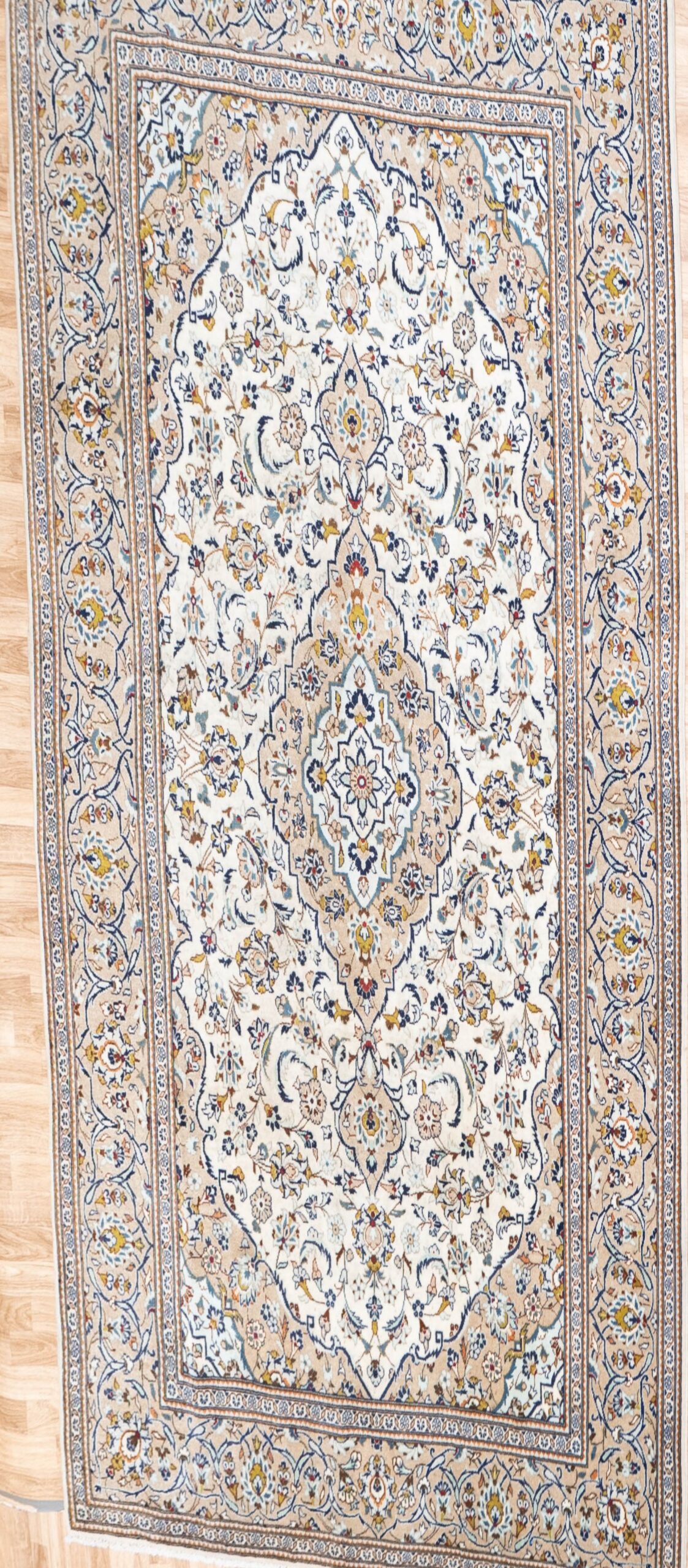 Kashan Wool Rug  6.8×9.8