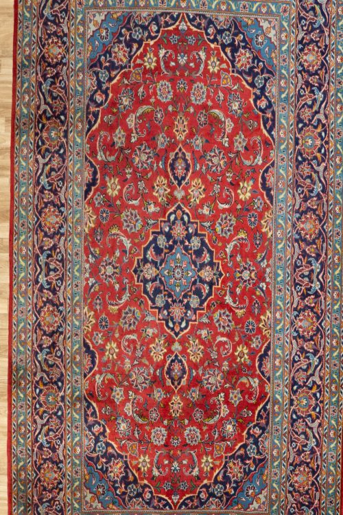 Kashan Wool Rug 7.0×10.0