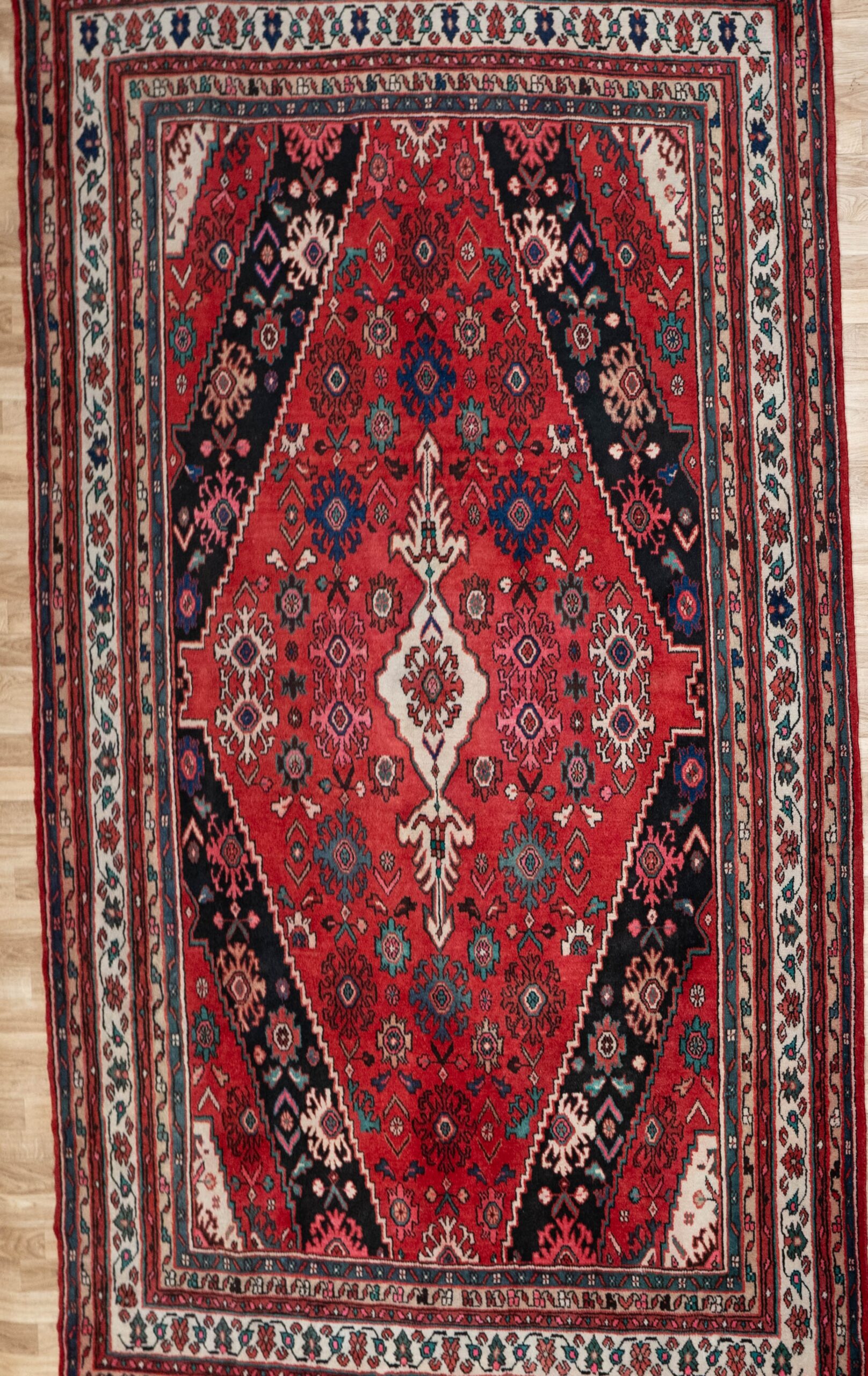 Hamadan Wool Rug 9.10×7.0